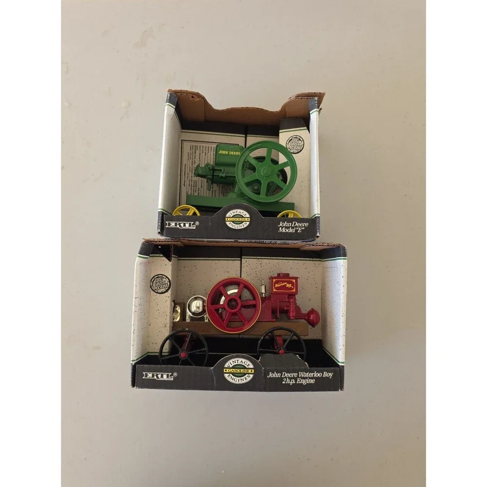 Ertl John Deere Model E Engine Diecast 1:6 & Waterloo Boy 2h.p. Engine Lot of 2
